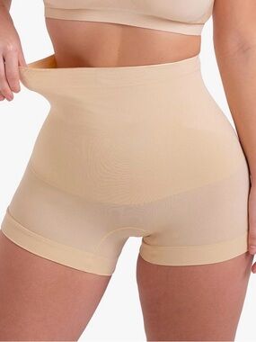 Shapermint Essentials High-Waisted Shaper Boyshorts XL NWT Nude Beige